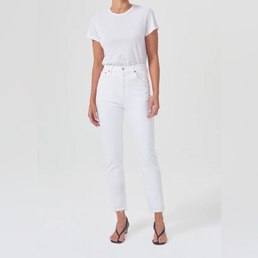Agolde Riley High Rise Straight Crop Jean